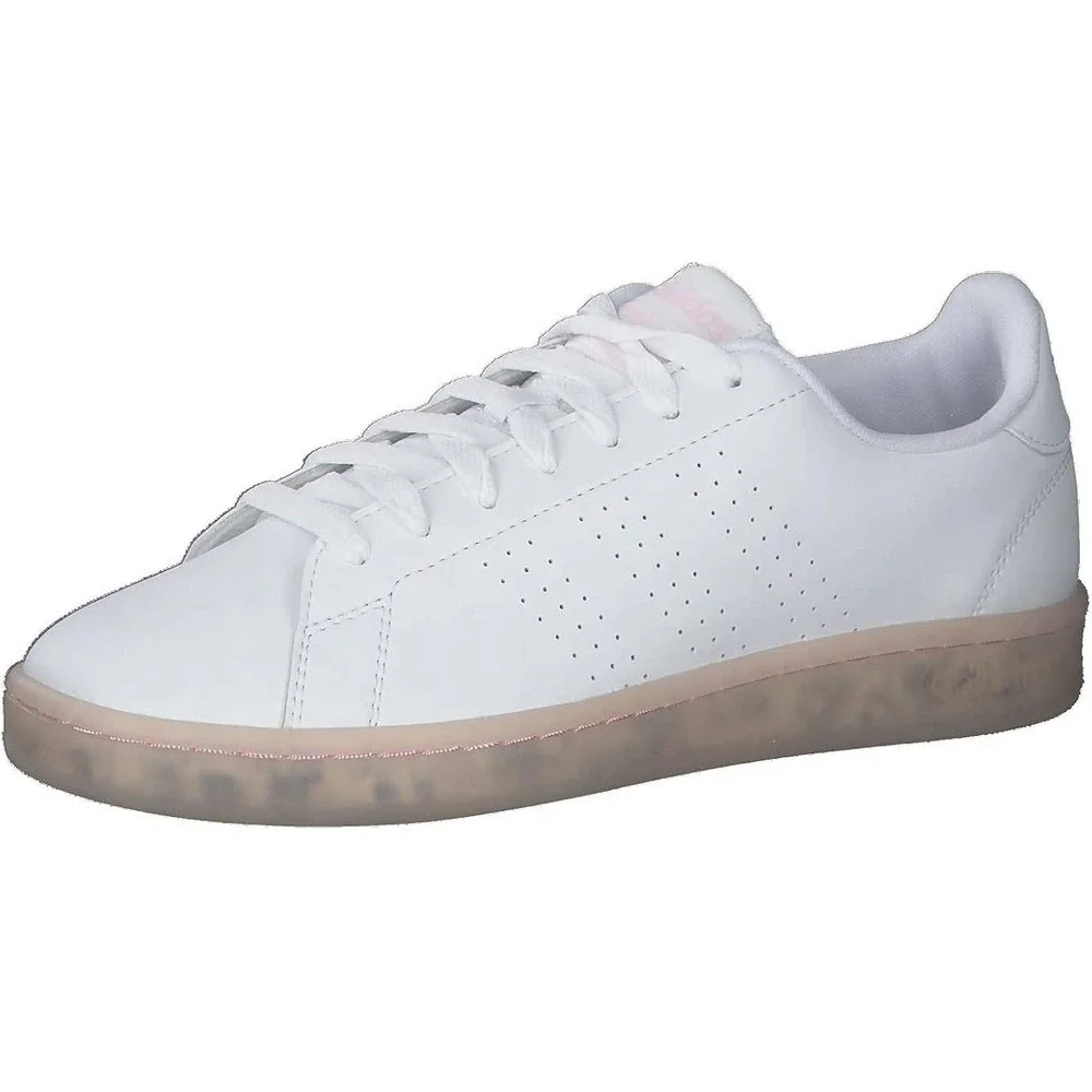 Adidas Advantage Eco Womens‎ Sneakers White Pink FY6032 Size 9.5 M NEW